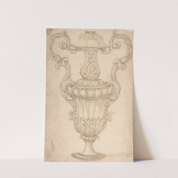 Design for a Two-Handled Urn with Acanthus, Shell, and Egg-and-Tongue Motif by Giovanni Battista Foggini