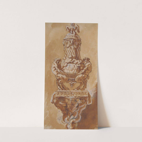 Design for a Vase and Supporting Console by Augustin Pajou