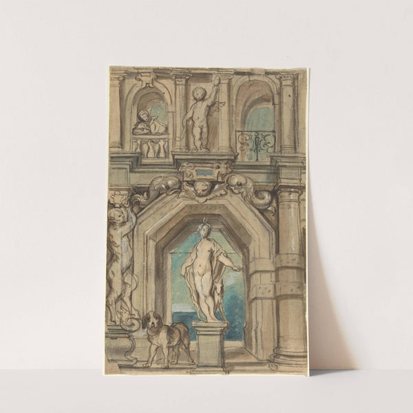 Design for a Wall Decoration (recto) by Jacob Jordaens