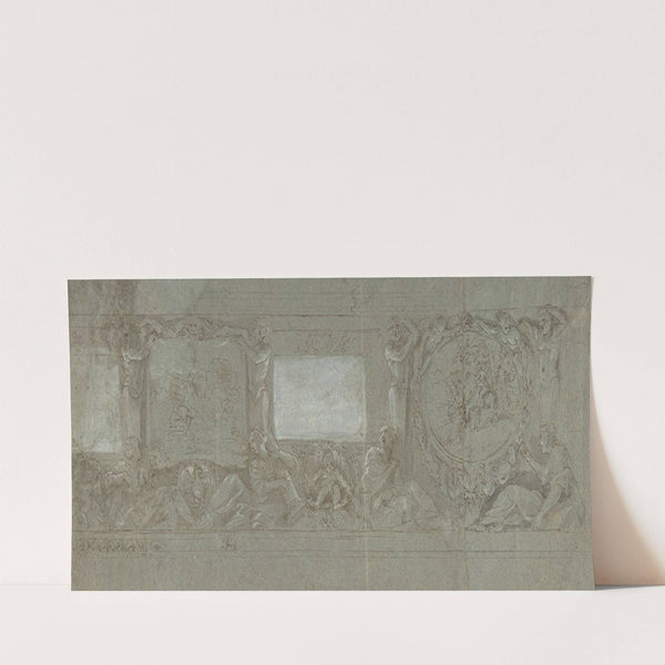 Design for a Wall Decoration with the Sacrifice of Abraham and the Flight into Egypt (1582–1647) by Giovanni Lanfranco