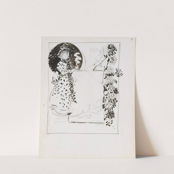 Design for an advertisement for a tearoom (1895–1897) by Maurice Prendergast