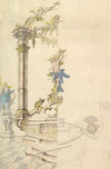 Design for an Altarpiece with a Figure of St. Sebastian