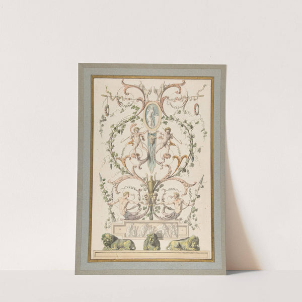 Design for an Arabesque by Etienne de Lavallée-Poussin