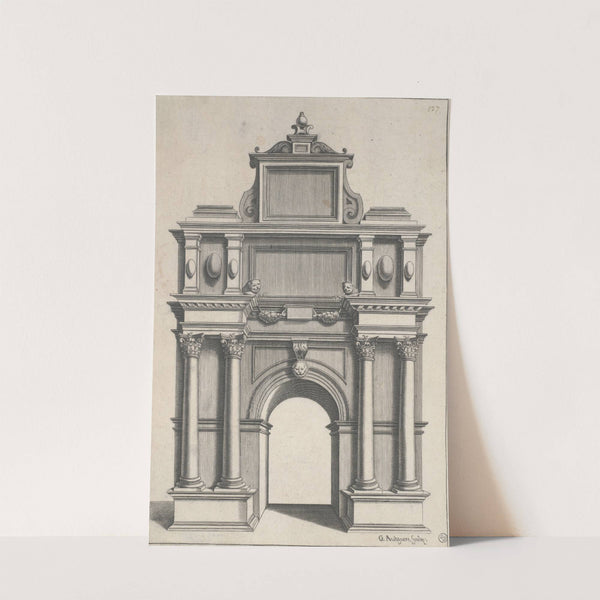 Design for an Arch with Corinthian Columns by G. Autguers
