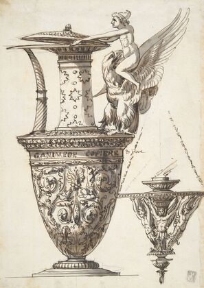 Design for an Elaborate Pitcher and Chandelier — size preview