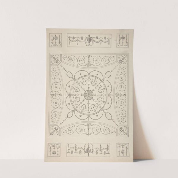 Design for an Oblong Ceiling with an Oval Centre by James Wyatt