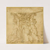 Design for an Ornamental Base with Kneeling Satyresses and Satyr by Circle of Marco Marchetti