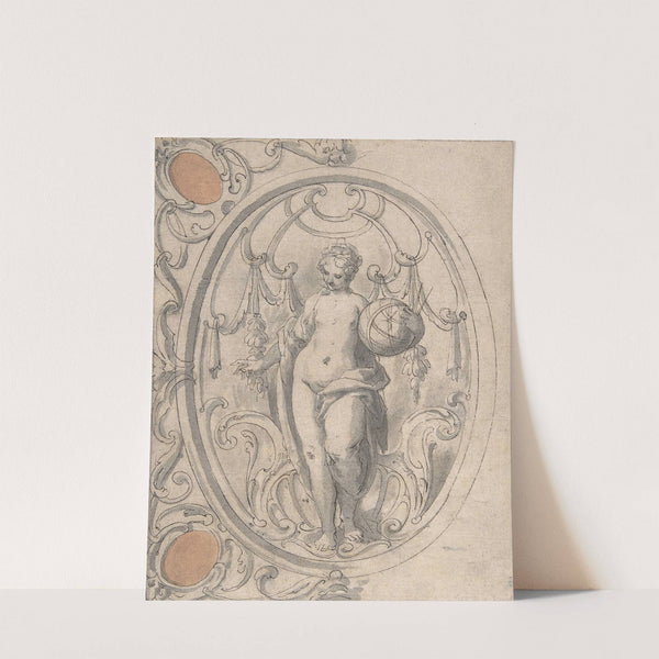 Design for an Ornamental Panel with the Figure of Astronomy by Johann Matthias Kager