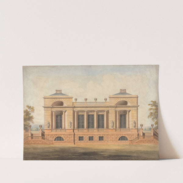Design for an Unidentified Country House (ca. 1800) by James Wyatt