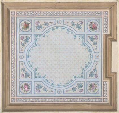 Design for Bathroom Ceiling, Hôtel Cahen d’Anvers (19th Century)