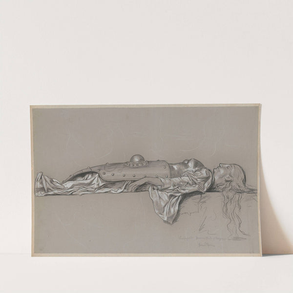 Design for Brunhild’s costume (1896) by Hans Thoma