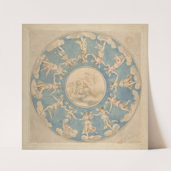 Design for Ceiling; Apollo and the Hours (1760–1807) by Angelica Kauffmann