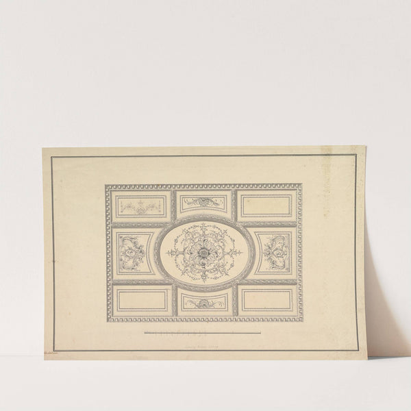 Design for Ceiling at Kirtlington Park, Oxfordshire by John Sanderson