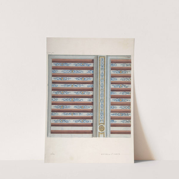 Design for Ceiling, Château de St. Aubin by Jules-Edmond-Charles Lachaise