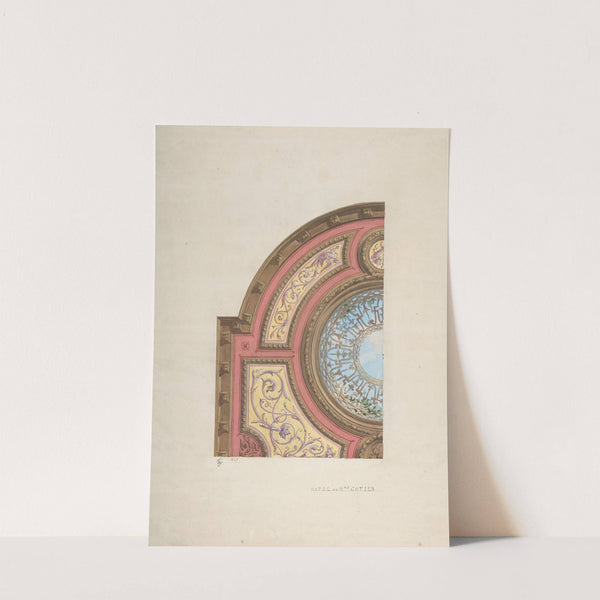 Design for Ceiling, Hôtel Cottier by Jules-Edmond-Charles Lachaise
