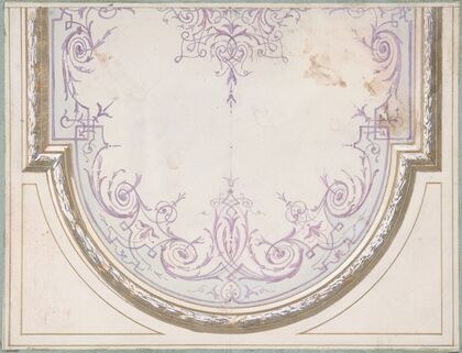 Design for Ceiling of the Duchess of Newcastle’s Petit Salon, Hôtel Hope