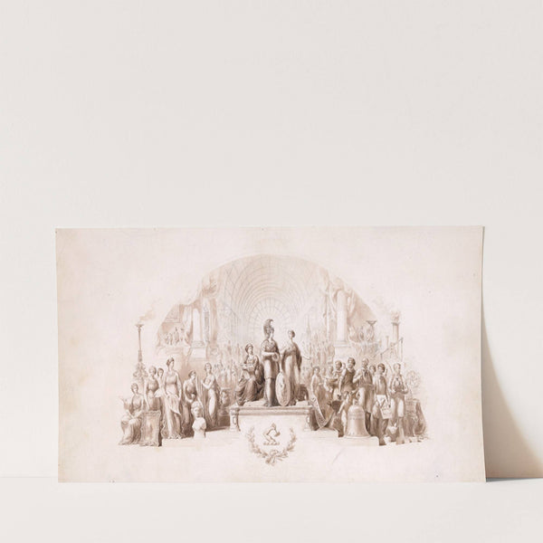 Design for certificate for Massachusetts Charitable Mechanics Association (1850-1874) by Hammatt Billings