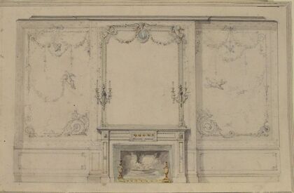 Design for Chimney Piece and Wall Decor