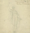Design for Columbia in lieu of the original figure in the transparency at Washington Hall