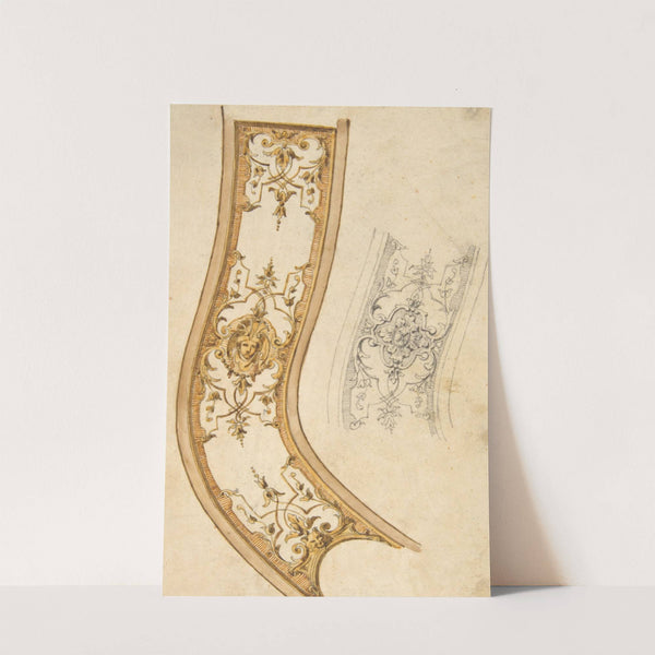 Design for decorative border by Jules-Edmond-Charles Lachaise
