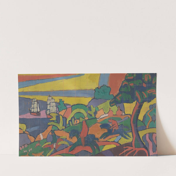 Design for Deer Hunting Mural in the Cabaret Theatre Club (1912) by Spencer Frederick Gore