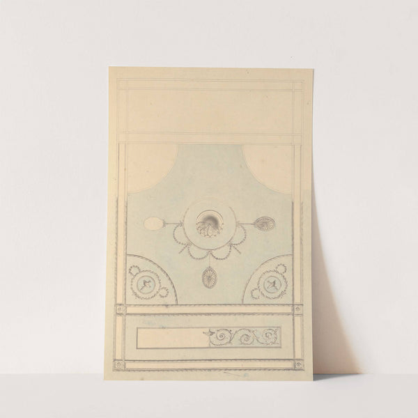 Design for Drawing Room Ceiling, Castlecoole, County Fermanagh, Ireland by James Wyatt