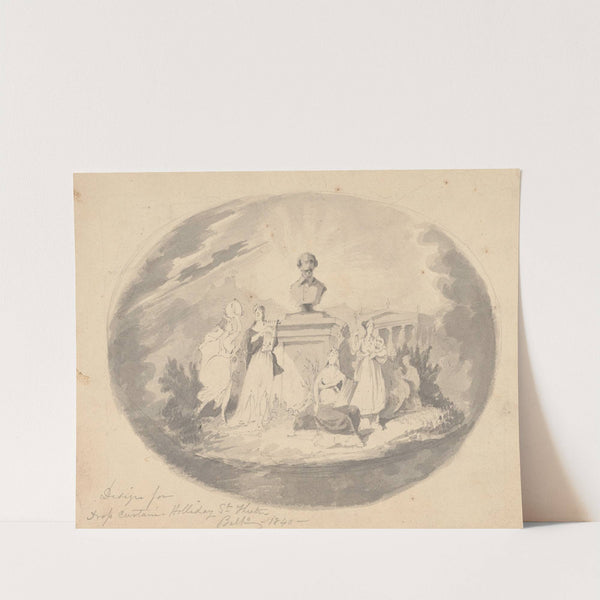 Design for drop curtain - Holliday St. Theatre, Balto. by John Rubens Smith