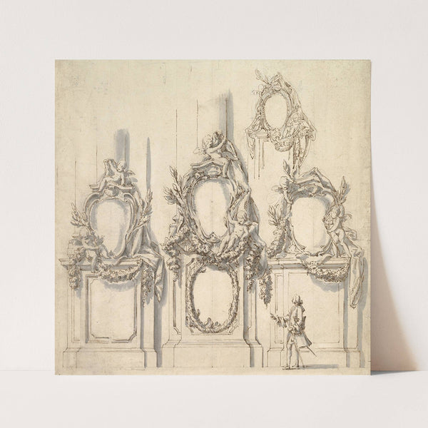 Design for Festival Decorations on the Bases of Piers by Carlo Marchionni