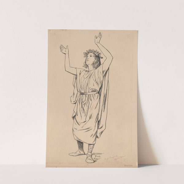 Design for Froh’s costume (1896) by Hans Thoma