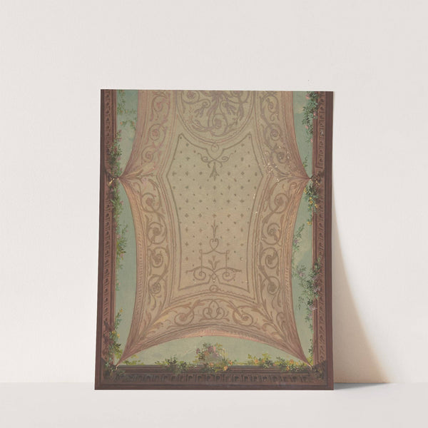 Design for Gallery Ceiling, Hôtel Cottier by Jules-Edmond-Charles Lachaise