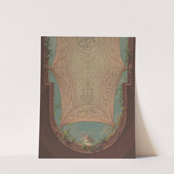 Design for Gallery Ceiling, Hôtel Cottier by Jules-Edmond-Charles Lachaise