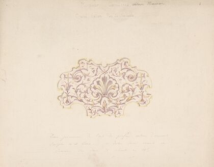 Design for Grand Salon, Ground Floor, Hôtel Candamo