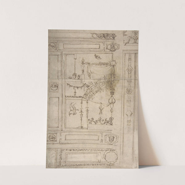 Design for Grotesque Wall Decoration by Perino Del Vaga