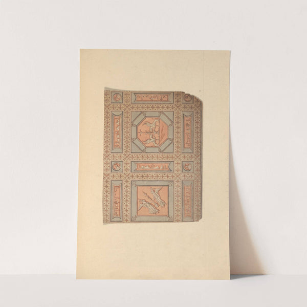 Design for Lobby Ceiling after Piranesi, Chamber Story, Castlecoole, County Fermanagh, Ireland by James Wyatt