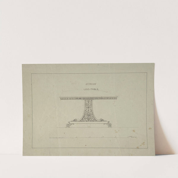 Design for Loo-Table by Robert William Hume