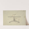 Design for Loo-Table, with plans of top and pedestal by Robert William Hume