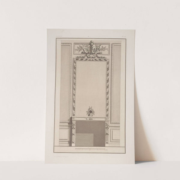 Design for mantelpiece and rectangular wall niche by André-Charles Boulle