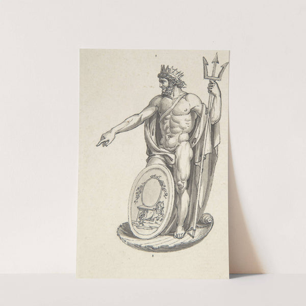 Design for Neptune with an Oval Medallion by Charles Percier