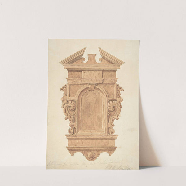 Design for Oak Carving, from the Fireplace, Jerusalem Chamber, Westminster by Charles James Richardson