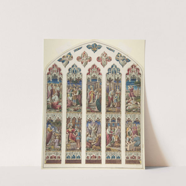 Design for Old Testament Window (ca. 1870) by Dante Gabriel Rossetti