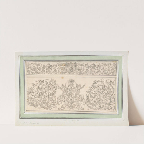 Design for 'Orthographia' pl.5 by Johann Daniel Preissler