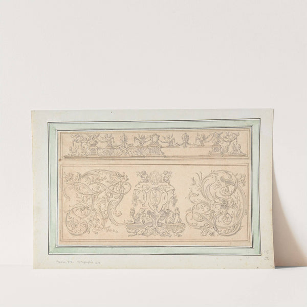 Design for 'Orthographia' pl.8 by Johann Daniel Preissler