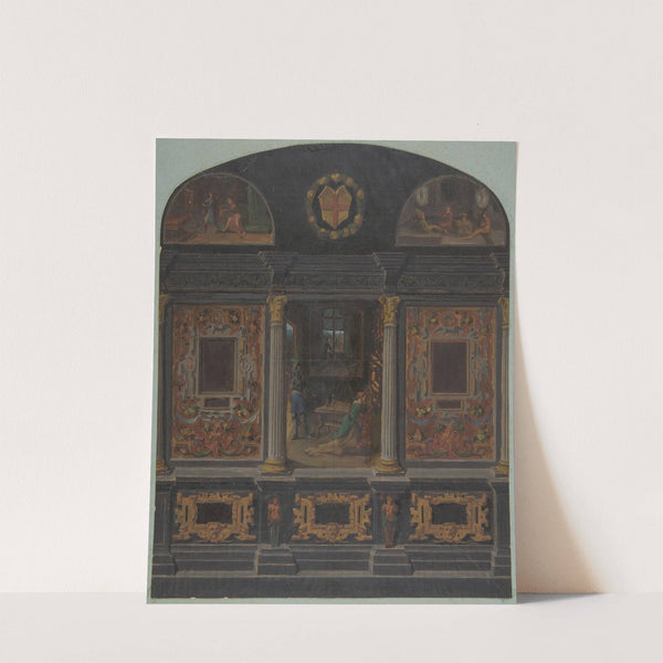 Design for painted wall decoration in the Château de Lude, Sarthe by Jules-Edmond-Charles Lachaise