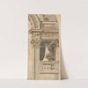 Design for Part of a Wall Elevation with a Balcony flanking an Arch by Faustino Trebbi