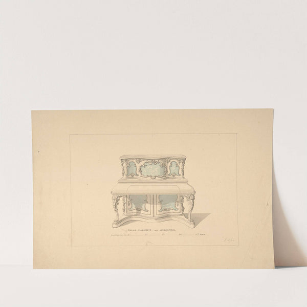 Design for Piccolo Pianoforte, Louis Quatorze Style by Robert William Hume