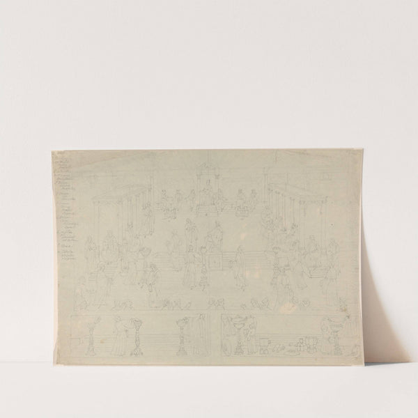 Design for Roman Government Chamber by Edward Francis Burney