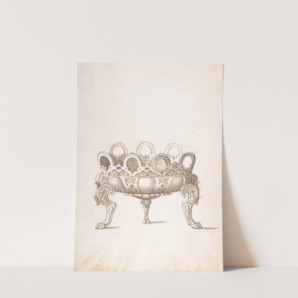 Design for Shallow Round Dish on Three Legs by Erasmus Hornick