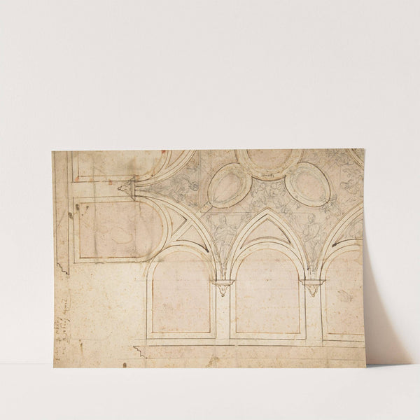 Design for the Ceiling Decoration in Vasari's House in Arezzo by Giorgio Vasari