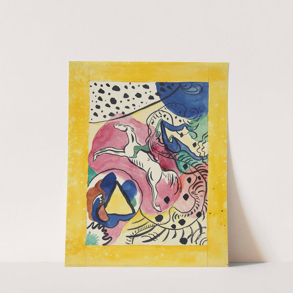 Design for the cover of the almanac 'The Blue Rider' by Wassily Kandinsky