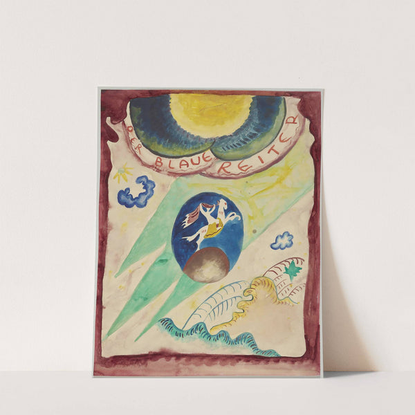 Design for the cover of the almanac 'The Blue Rider' III by Wassily Kandinsky